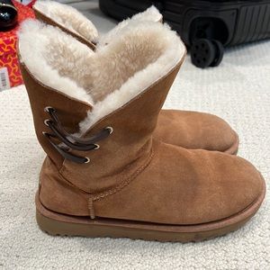 Shot Ugg Boots with lace up detail on side